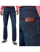 Wrangler Мъжки дънки Texas Slim тъмносини - Син