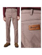 Wrangler Мъжки панталони - Texas - Regular Fit - с цип - 5 джоба - дълги - памучни - кафяви