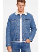 Wrangler Мъжко яке 124MJ Sherpa - дънково - стандартна кройка - синьо - 100% памук - с изолация