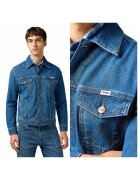 Wrangler Мъжко яке - класическо яке - стандартна кройка - дънков дизайн - без качулка - с копчета - памук -