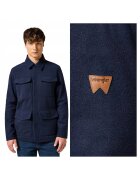 Wrangler Мъжко яке - Преходно яке - Стандартна кройка - Класически дизайн - Дълъг ръкав - 2 джоба - С цип - Памук - S INTL - Синьо
