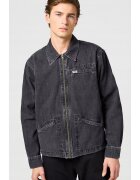 Wrangler Мъжко яке - RODEO UTILITY - цип - черно - памук