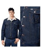 Wrangler Мъжко яке - Sherpa Denim Jacket - Regular Fit - Деним дизайн - Без качулка - С копчета - Памук - M INTL