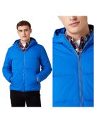 Wrangler Мъжко яке - The Puffer - Regular Fit - класически дизайн - дълги ръкави - 2 джоба - с цип - памук - 3XL INTL - синьо