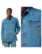 Wrangler Мъжко яке - Wrange Jacket - Свободна кройка - Деним дизайн - Без качулка - С копчета - Памук - XL INTL