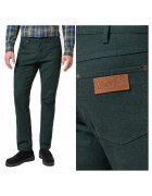 Wrangler Прав памучен панталон Greensboro с миди талия