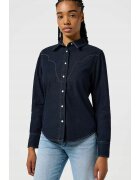 Wrangler Риза Heritage - slim fit - тъмносиня - деним