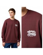 Wrangler Суичър Americana Crew - мароко