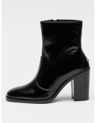 Zadig  Voltaire Кожени боти Preiser с лачен ефект - Черен