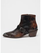 Zadig  Voltaire Кожени боти Tylow с кубински ток - Черен/Карамел