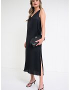 Zadig  Voltaire Сатинирана рокля с дантела и цепка встрани