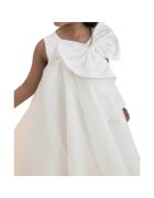 ZOYA Fashion Бебешка рокля за момиче Isabella - кремаво бяла - елегантна с голяма панделка - Идеална за сватби - кръщенета и специални събития - Бял