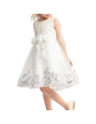 ZOYA Fashion Бяла рокля на Ейми за момичета - елегантно творение за малки модници - Бял