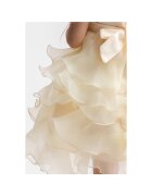 ZOYA Fashion Елегантна рокля Elodie за малки момичета златиста с 3D цвете и волани идеална за специални поводи Златист