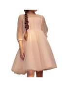 ZOYA Fashion Елегантна рокля Gisele за малко момиче - нежно розово - изработена от тюл на точки – идеална за специални поводи - сватби - кръщенета и ...