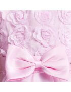 ZOYA Fashion Елегантна рокля за момиченца Elodie Pink - с 3D флорален декор - волани и регулируема панделка - Розово