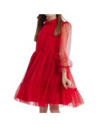 ZOYA Fashion Елегантна рокля за момичета Oktavia - класически дизайн - интензивен червен цвят - идеална за специални събития - Червен