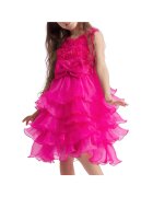 ZOYA Fashion Elodie Fuchsia Occasion рокля за малки момичета – Елегантна - Фуксия