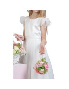 ZOYA Fashion Рокля за момиче - Айла - Тюл - Бяла - Бял