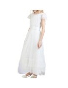 ZOYA Fashion Рокля за момиче - Лара - Тюл - Бяла - Бял