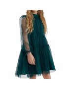 ZOYA Fashion Рокля за момиче Oktavia - изумрудено зелена - с нежен тюл и памучна подплата - идеална за специални събития - Зелен