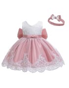 ZOYA Fashion Рокля за момиче - тюл - Тъмнорозов