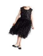ZOYA Fashion Рокля за момиче - Валери - Тюл - Черна - Черен
