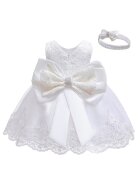 ZOYA Fashion Рокля за момичета - бяла - тюл - подплатена с памук