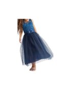 ZOYA Fashion Тъмносиня рокля за момичета Margaret - елегантност и комфорт - с дантела - тюл и сатенена панделка