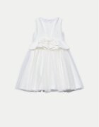 Abel & Lula Елегантна рокля 5034 Бял Regular Fit