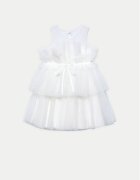 Abel & Lula Елегантна рокля 5036 Бял Regular Fit