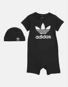 adidas Бебешки гащеризон без стъпала Gift Set IS7257 Черен Regular Fit