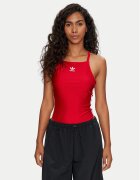 adidas Боди 3-Stripes IY7295 Червен Slim Fit