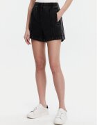 adidas Дънкови шорти adicolor Denim Firebird JD3107 Черен Loose Fit