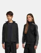 adidas Дънково яке Firebird KE2965 Черен Loose Fit