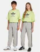 adidas Долнище анцуг 3-Stripes JW1090 Сив Loose Fit