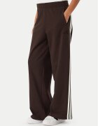 adidas Долнище анцуг 3-Stripes KW7703 Тъмнокафяв Wide Leg