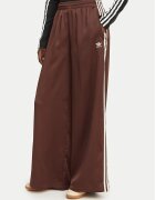 adidas Долнище анцуг adicolor Satin KD2541 Кафяв Wide Leg