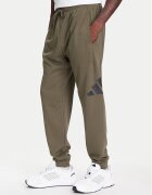 adidas Долнище анцуг Essentials Big Logo JE8970 Каки Regular Fit