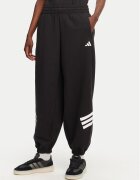 adidas Долнище анцуг Future Icons 3-Stripes Parachute JE0141 Черен Loose Fit