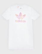 adidas Ежедневна рокля Graphic Logo HK2935 Бял Relaxed Fit
