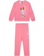 adidas Комплект суитшърт и клин Disney Minnie Mouse JL9201 Розов Regular Fit