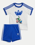 adidas Комплект тишърт и панталонки Disney Mickey Mouse IX6426 Син Regular Fit