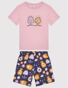 adidas Комплект тишърт и спортни шорти KEVIN LYONS HC1985 Розов Regular Fit