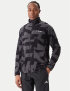adidas Полар Terrex Multi Printed JY4814 Черен Regular Fit