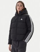 adidas Пухено яке Essentials Climawarm 3-Stripes JW3429 Черен Loose Fit