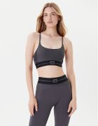 adidas Спортен сутиен Hyperglam JN2661 Сив Slim Fit