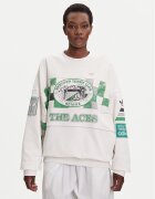 adidas Суитшърт Archive Court JW0149 Бял Oversize