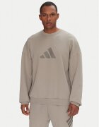 adidas Суитшърт Future Icons 3 Bar Logo JI8771 Бежов Loose Fit