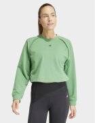 adidas Суитшърт от техническо трико Power IT9198 Зелен Loose Fit